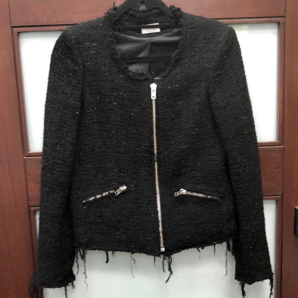 Raer Black handcrafted jacket.